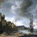 Mediterranean Harbour Scene with the Saint Jean Cathedral at Lyons